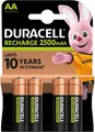 Produktbild: Duracell Akku AA HR6 D2400AA4B-PRECHARGED | Mignon NiMH 1,2V 2500mAh | vorgeladen | 4er Blister | wiederaufladbar
