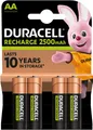 Produktbild: Duracell 4 Stck, Recharge Ultra AA 2500 mAh Batterie Akku
