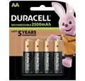 Produktbild: Duracell Duracell PreCharged HR06 Mignon (AA)-Akku NiMH 2500 mAh 1.2 V 4 St. Batterie, (1.20 V)