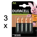 Produktbild: 12x Duracell Akku extrastarke Leistung AA Mignon HR06 2500 mAh Stay Charged HR6
