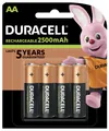Produktbild: 20 x Duracell Precharged Akku AA Mignon HR6 1,2V NiMH 2500mAh im Blister - 5 x 4