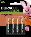 Produktbild: 4 Duracell Akku AA 2500mAh Nickel-Metall-Hydrid im 4er Blister