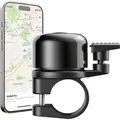 Produktbild: AirBell Pro - Fahrradklingel mit integriertem Tracker für Apple Find My Netzwerk, AirTag Alternative (22.2mm Standard Lenker) - Schwarz