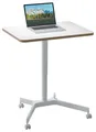 Produktbild: LEITZ Ergo höhenverstellbarer Schreibtisch weiß rechteckig, 4-Fuß-Gestell weiß 80,0 x 60,0 cm 65360001
