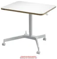 Produktbild: LEITZ Sitz-Steh-Schreibtisch Ergo Compact, weiß, mit Rollen
