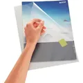 Produktbild: LEITZ Sichthülle A4, transparent, oben und rechts offen, dokumentenecht, PP, genarbt, Folienstärke: 0,13mm, Inhalt: 100 Stück