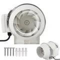 Produktbild: 100mm Inline-Rohrventilator Regelbar 150M³/H Rohrlüfter Abluftventilator Lüfter