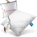 Produktbild: Schlafmond Kunstfaserkopfkissen Schlafmond Medicus Clean Allergiker Kopfkissen, Füllung: 100% Polyester, Bezug: 100% Baumwolle, Rückenschläfer, Bauchschläfer, Seitenschläfer 80 cm x 80 cm