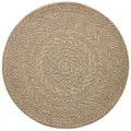 Produktbild: Flachgewebe In- and Outdoor Teppich Almendro Beige Braun in Natur-Optik Rund 160