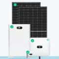 Produktbild: Solar Komplettanlage 10,40kWp Photovoltaik mit Speicher und Glas Glas Modulen