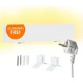 Produktbild: Dalsys Anti-Schimmel-Heizung 60W, 12 x 60 x 1,3cm, Schimmelentferner für Wand & Bad, elektrische Infrarotheizung , IP44 - Weiß