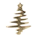 Produktbild: creativ home Aluminium Baum Kerzen - Pin. 7cm. Set mit 4 Kerzenstecker, Bäumen. Kerzenverzierung in Gold