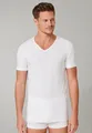 Produktbild: Schiesser T-Shirt V-Ausschnitt 95/5 Kurzarm (95% Baumwolle) Unterwäsche weiss Herren - 2er Pack, Größe: 7