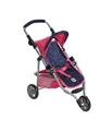 Produktbild: Bayer Chic 2000® Puppenbuggy Lola – Konfetti Pink– Faltbarer Puppenwagen – Griff höhenverstellbar 33-62 cm – 3-Rad Jogger – Puppen bis 50 cm – 3-6 J.