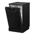 Produktbild: Bomann Geschirrspüler 45 cm, 10 Maßgedecke, Spülmaschine Stand o. Unterbau, 7 Programme & 2 Sprühebenen, Dishwasher mit Startvorwahl, Geschirrspüler unterbaufähig GSP 7418 schwarz