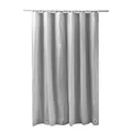 Produktbild: ADOB Anti-Schimmel Duschvorhang Peva Grau, 180 x 200 cm, waschbar, mit Gewichtsband und 12 Duschvorhangringen, 90815