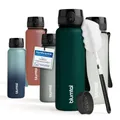 Produktbild: Blumtal Trinkflasche 0,5L - auslaufsichere Trinkflasche Sport + 1-Klick-Verschluss - BPA-freie Wasserflasche mit Sieb - Spülmaschinenfest - Sportflasche - Petrol