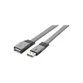 Produktbild: Renkforce USB 2.0 Verlängerungskabel [1x USB 2.0 Stecker A - 1x USB 2.0 Buchse A] 1.00 m Schwarz hochflexibel Renkforce