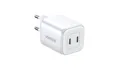 Produktbild: Szybka ładowarka GaN 2 x USB-C 45W QC PD Ugreen CD294 - biała