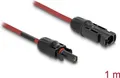 Produktbild: Delock DL4 Solar Kabel 6 mm Stecker zu Buchse 1 m rot