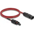 Produktbild: Delock DL4 Solar Kabel 6mm Stecker zu Buchse 1m rot (Solarkabel) (90973)
