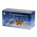 Produktbild: JEKA 50 Stück Natur Pyramidenkerzen – Perfekt für Kleine Weihnachtspyramiden
