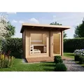 Produktbild: Infraworld Gartensauna Terra 2B Außensauna mit Vorraum Saunahaus 341 x 230 cm