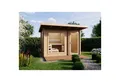 Produktbild: Infraworld Fasssauna Infraworld Gartensauna Terra 2B Außensauna mit Vorraum Saunahaus 341