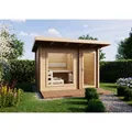 Produktbild: Infraworld Gartensauna Terra 2B Außensauna mit Vorraum Saunahaus 341 x 230 cm