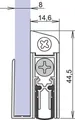 Produktbild: ATHMER 1-407-0835 Türdichtung Schall-Ex® GS-8 1-407 1-seitig Länge 833 mm Alumin