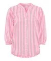 Produktbild: BRAX Damen Style Violet Linen Lurex Stripe Bluse