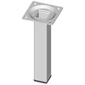 Produktbild: Element System 4 Stück Stahlrohrfüße eckig Tischbeine, Möbelfüße Inklusive Anschraubplatte, 4 Farben, 10 Abmessungen, 15 cm, weiß, 18133-00289