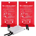 Produktbild: Löschdecke für küche  2 Packung Feuerlöschdecke DIN EN 18692019 Sicherheit Gl...