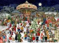 Produktbild: A3-Wand-Adventskalender - Nostalgischer Weihnachtsmarkt Barbara Behr Kalender