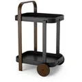 Produktbild: Umbra Servierwagen, Schwarz, Walnuss, Metall, 44x80x50 cm, abnehmbares Tablett, einfacher Aufbau, Esszimmer, Barmöbel, Barwagen