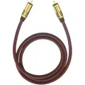 Produktbild: Cinch Audio Anschlusskabel [1x Cinch-stecker - 1x Cinch-stecker] 1.00 M Bordeaux Vergoldete Steckkon