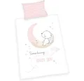 Produktbild: Herding Babybettwäsche Little Bunny, 40x60+100x135 cm rosa Baumwolle Hase Bettbezug Kissenbezug