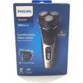 Produktbild: Philips Elektrorasierer Herrenpflege 3000 Serie Nass Trocken Rasierer für Männer Präzision Leistung - Schwarz/Silber