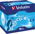 Produktbild: VERBATIM 43365 - CD-R, Music, 80min, 16x, 10er Pack Jewel Case