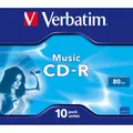 Produktbild: 10x Verbatim CD-R Musik Rohlinge 80min 16x Schreiben Jewel Case