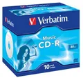 Produktbild: 100 Verbatim Rohlinge CD-R Audio 80 Minuten Musik Jewelcase