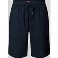 Produktbild: Tommy Hilfiger Relaxed Fit Shorts aus Leinen-Mix in Marine, Größe 33