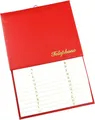 Produktbild: Address  Telephone Index with Vinyl Grained Cover  Hanging Hook - Red - Size ...