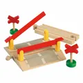 Produktbild: BRIO Bahnübergang 4-tlg. Holzeisenbahn Eisenbahn Holzspielzeug Holz Spielzeug