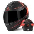 Produktbild: Bogotto H271 Taog Bluetooth Klapphelm, schwarz matt/orange, XL