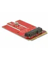 Produktbild: Delock Eingebaut M.2 Schnittstellenkarte/Adapter 1 x Mini PCIe 1 x 67 pin key E slot 54 x 30 mm (63909)