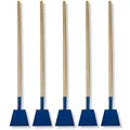 Produktbild: 5er Set DEWEPRO Eisstößer - Eisscharre - Eiskratzer - Scharre - Stoßscharre - Bodenschaber - Flächenschaber - Breite: 180mm inkl. 120cm Holzstiel