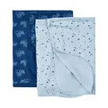Produktbild: PIPPI Unisex Baby 2er Pack Decke für Wickeln, Spielen und Schutz geeignet Badebekleidungsset, Mehrfarbig (Estate Blue 722), (Herstellergröße:70X70)