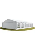 Produktbild: 8x12 m PVC Partyzelt Gartenzelt Pavillon Festzelt Bierzelt weiß feuersicher