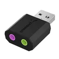 Produktbild: SABRENT USB Externe Soundkarte, USB auf Klinke 3,5mm, Kopfhörer auf Klinke, Audio zu USB Adapter (AU-MMSA)